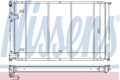 63922 Nissens Радиатор охолоджування