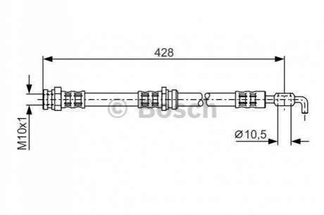 1 987 476 966 Bosch Шланг гальмівний