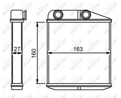 54310 NRF Радиатор обігріву салону