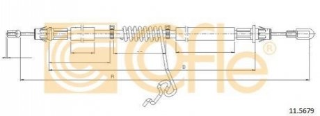 11.5679 COFLE Трос ручника