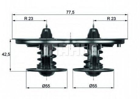 TX 32 85D MAHLE Термостат