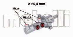 05-0543 Metelli Цилиндр гальмівний головний