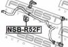 NSB-R52F FEBEST Втулка стабілізатора гумова (фото 2)