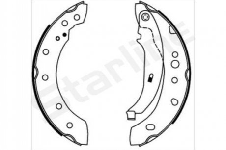 BC 08680 Starline Гальмівні колодки барабанные