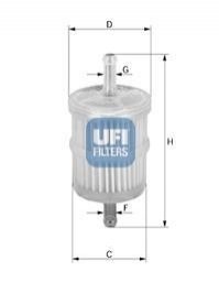 31.001.00 UFI Комплект паливних фільтрів