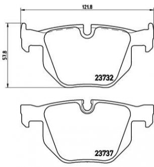 P06 033X Brembo Гальмівні колодки дискові