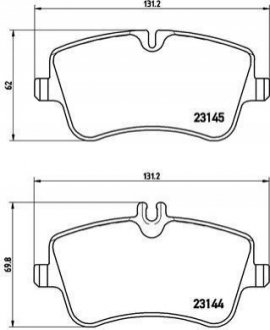 P50 046 Brembo Гальмівні колодки дискові