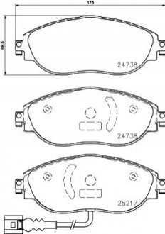 P85 144X Brembo Гальмівні колодки дискові