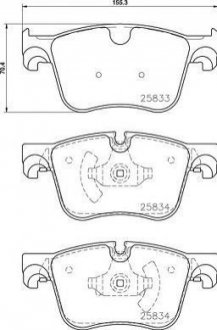 P61 127 Brembo Гальмівні колодки дискові