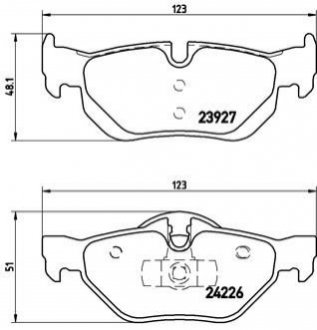 P06 038X Brembo Гальмівні колодки дискові