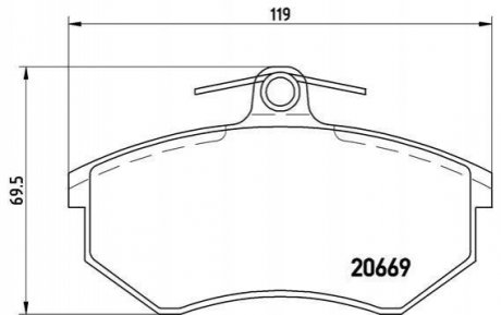 P85 092 Brembo Гальмівні колодки дискові