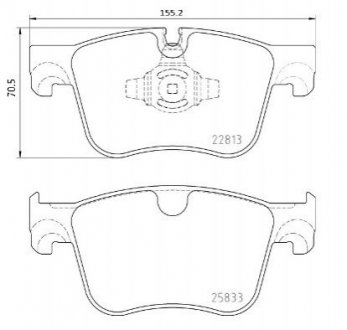 P61 135 Brembo Гальмівні колодки дискові