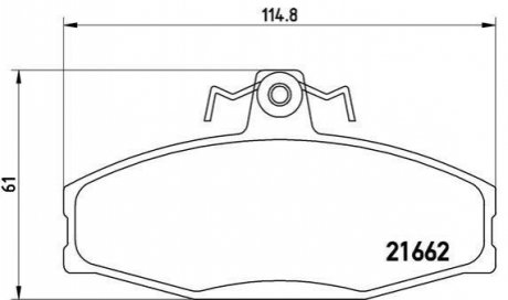 P85 022 Brembo Гальмівні колодки дискові