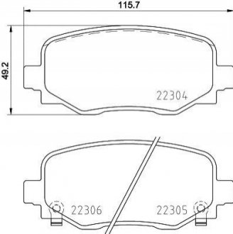 P23 177 Brembo Гальмівні колодки дискові