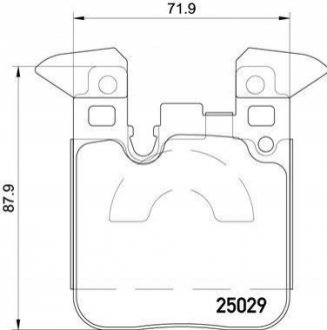 P06 087 Brembo Гальмівні колодки дискові