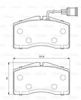 0986424664 Bosch Гальмівні колодки дискові