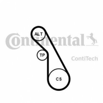 5PK940 K1 Continental Комплект (ремень+ролики)