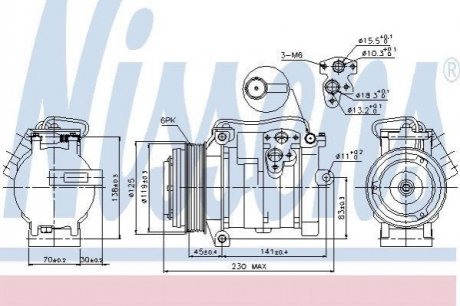 89315 Nissens Компрессор кондицiонера