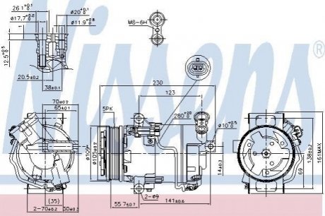 89216 Nissens Компрессор кондицiонера