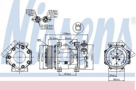 89336 Nissens Компрессор кондиціонера