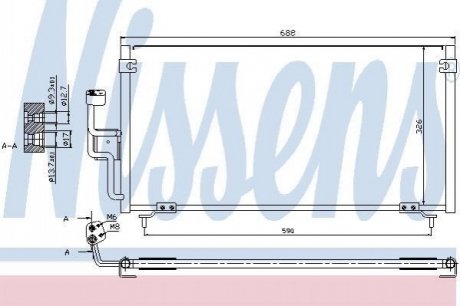 94702 Nissens Конденсер кондиціонера