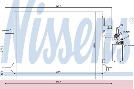 940159 Nissens Конденсер кондиціонера