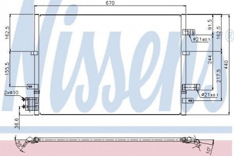94777 Nissens Конденсер кондиціонера