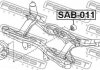 SAB-011 FEBEST Сайлентблок підвіски (фото 2)
