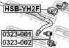 HSB-YH2F FEBEST Втулка стабілізатора (фото 2)