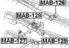MAB-128 FEBEST Сайлентблок підвіски (фото 2)