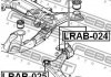 LRAB-024LH FEBEST Сайлентблок підвіски (фото 2)