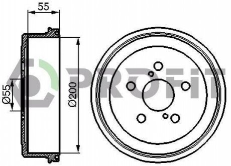 5020-0085 PROFIT Барабан гальмівний