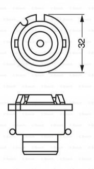 1 987 302 906 Bosch ЛАМПА D4S