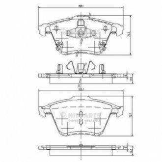 J3603067 Nipparts  Гальмівні колодки