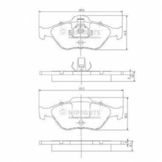 J3603065 Nipparts  Гальмівні колодки