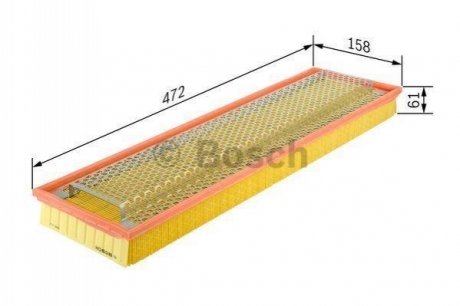 1 457 429 988 Bosch Повітряний фільтр