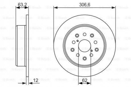 0 986 479 339 Bosch Диск гальмівний