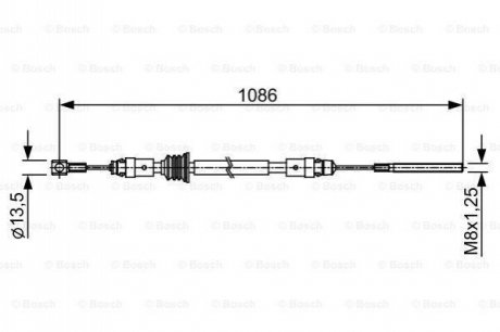 1987482547 Bosch Гальмівний трос