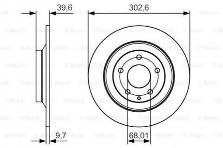 0986479C28 Bosch Гальмівний диск