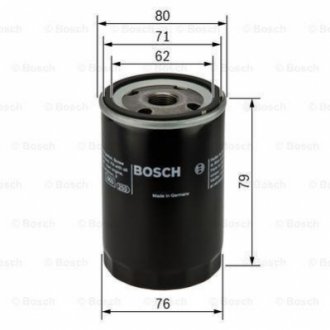 0 451 103 297 Bosch Фильтр масляный OPEL ASTRA 1.7 TD 94-00 (пр-во BOSCH)