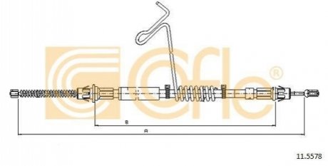11.5578 COFLE Трос ручника
