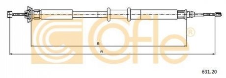 631.20 COFLE Трос ручника