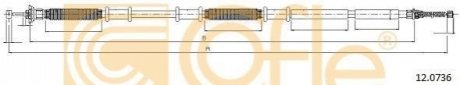 12.0736 COFLE Трос ручника