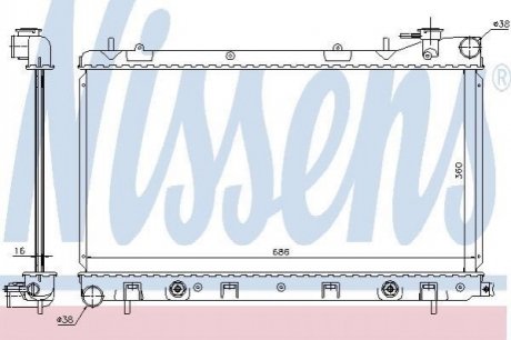 67728 Nissens Радiатор