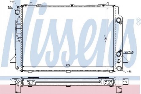 60467A Nissens Радiатор