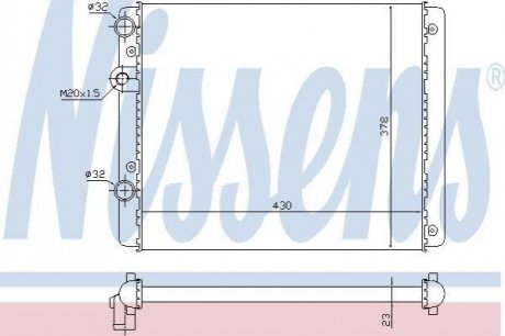 652341 Nissens Радiатор