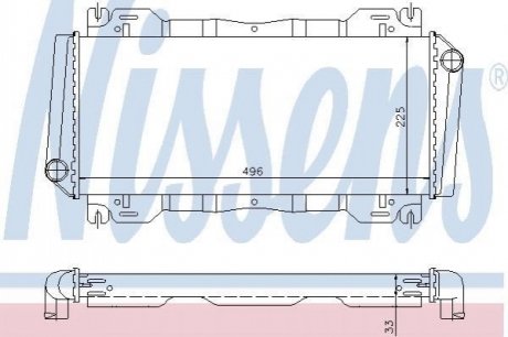 62093 Nissens Радiатор