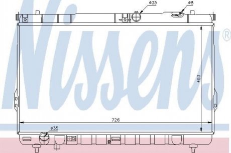 67031 Nissens Радіатор охолоджування