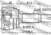 0110-ACA33R FEBEST ШРУС (фото 2)