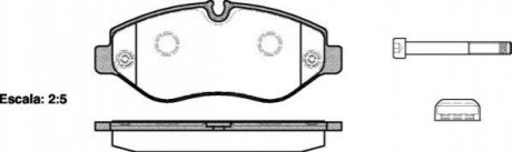P13453.00 WOKING Колодки тормозные дисковые передние Mercedes-benz M-class (w166) 3.0 11-,Mercedes-benz Sprinter 35-t 1.8 06- (P13453.00) WOKING